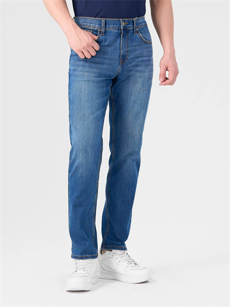 Quần Jeans Nam Slim Fit Rayon Rách Gối